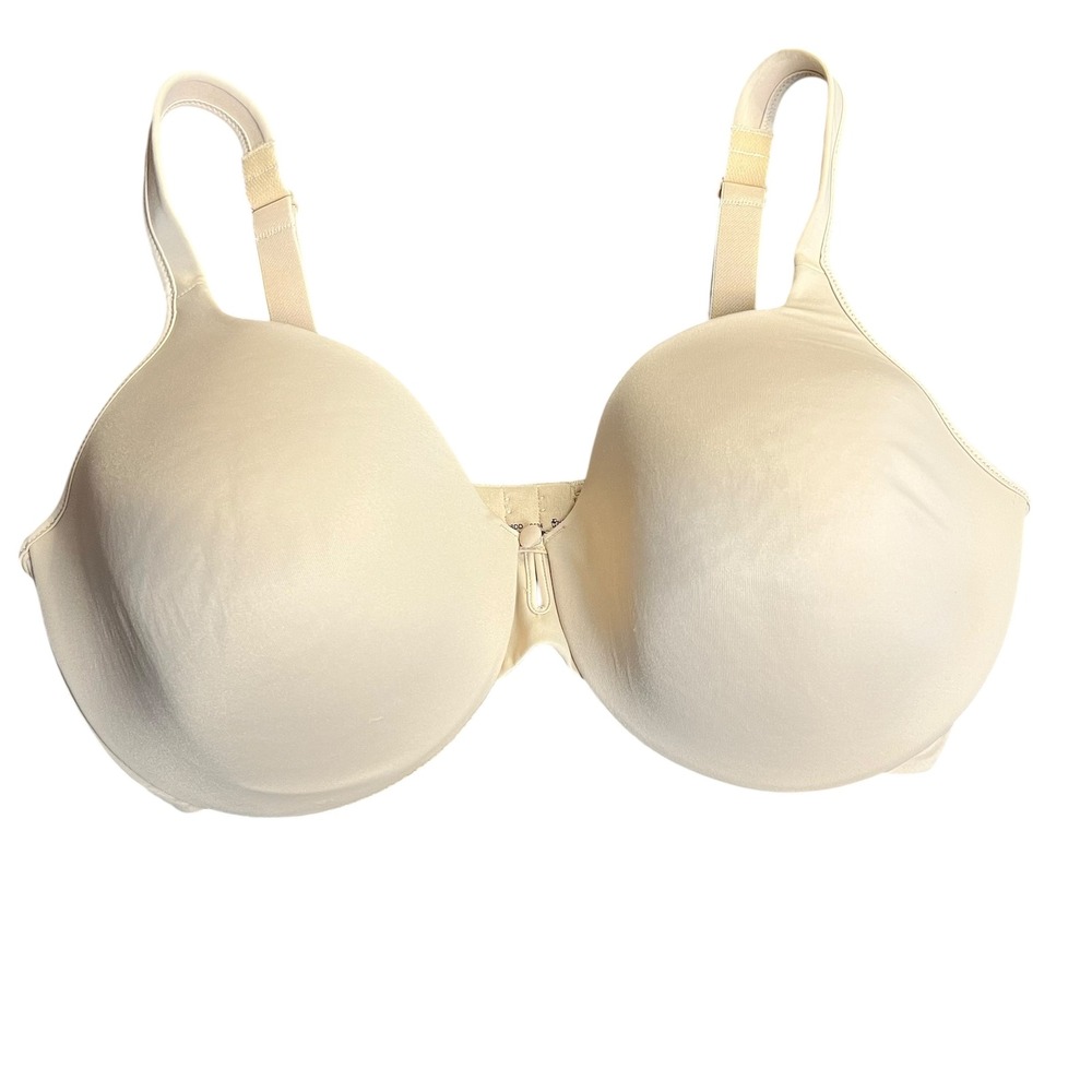 Bali Womens 3800 Full Coverage Bra Beige Underwire Back Smoothing‎